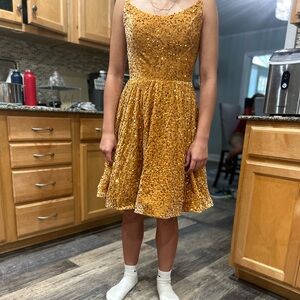 Brand New, Never Worn hold sequin dress